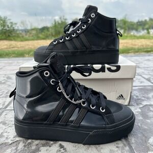 NEW Adidas Women's 6.5 Grunge Bravada 2.0 Shoes Mid Platform Black Chain Sneaker